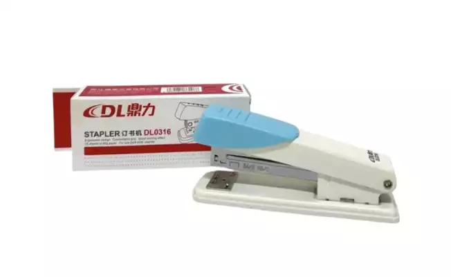 Степлер DL0316, №24/6 и №26/6, бело-голубой